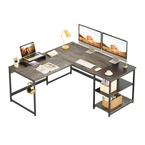 The Twillery Co. LShaped Computer Desk Home Office Desk Corner Desk